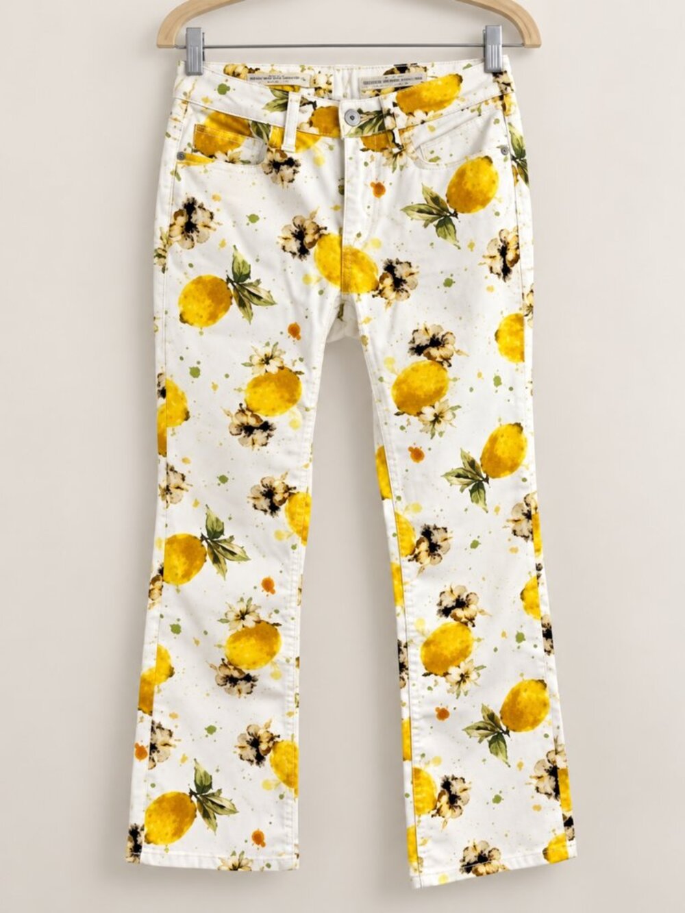 Anthropologie Pilcro Lemon Grove High-Rise Cropped Bootcut Jeans, Size 28